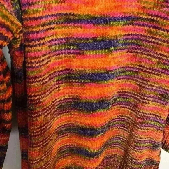 One Step Up Womens Vintage Sweater Med Knit 80’s Oversized Lagenlook Colorful - Picture 4 of 8